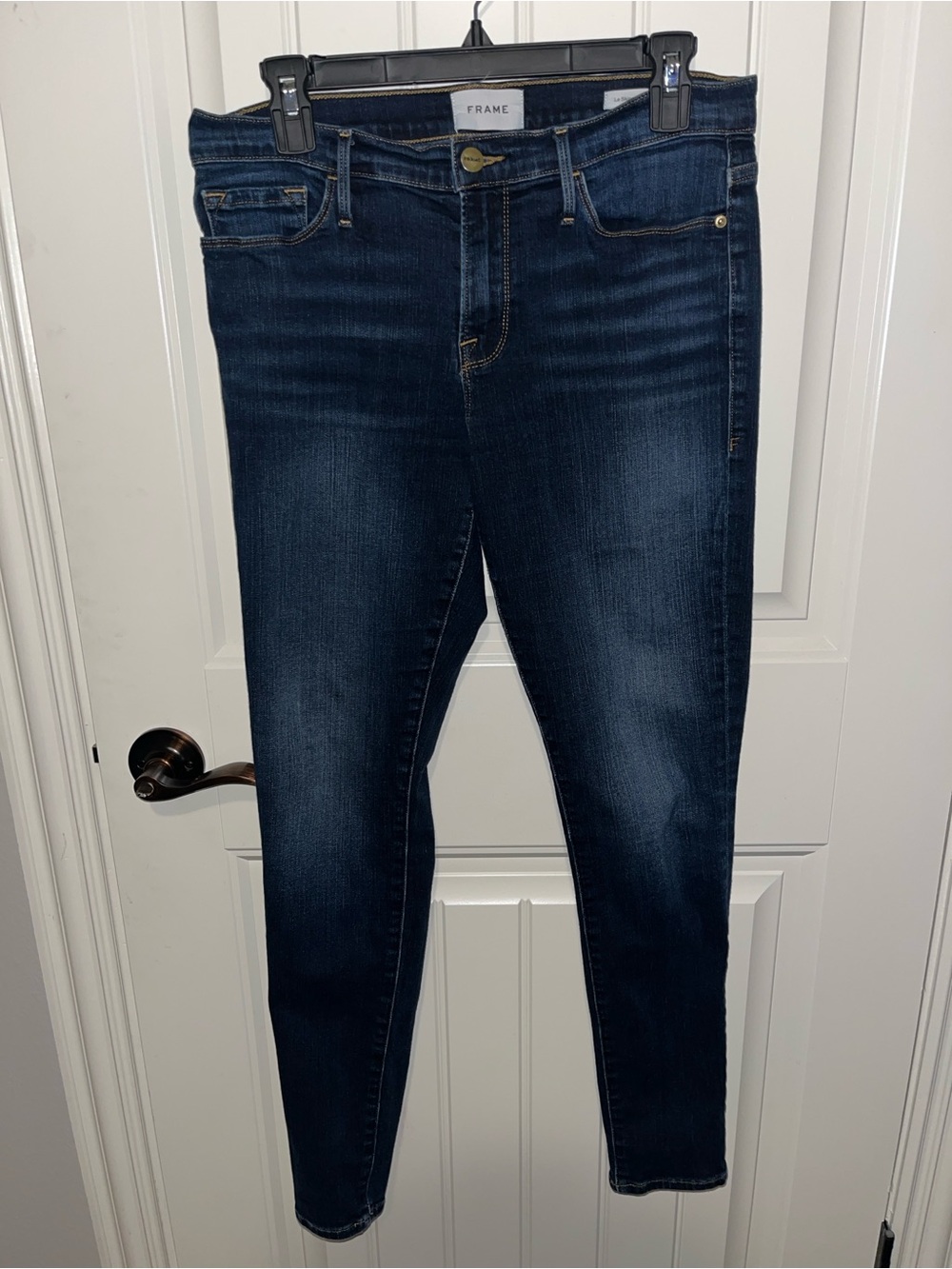 Frame Denim Indigo Skinny Jeans - Womens